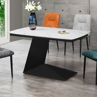 [特價]【MUNA 家居】卡內基岩板L型餐桌(不含椅)