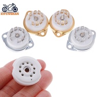 ziyunshan 1Pc chassis mount 9pin ceramic tube soet for EL84 ECC82 6922 12AX7 my