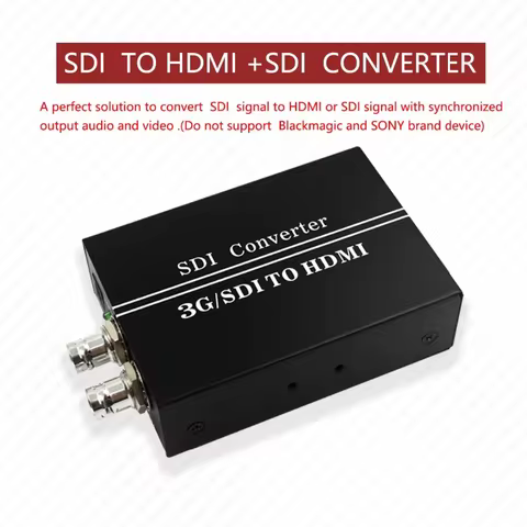 3G/SDI to HDMl-compatible converter, 3G/HD/SD-SDI to HD, within 100 meters of receiving distance, su