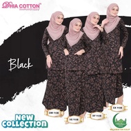 NEW RELEASE BAJU KURUNG COTTON IN BLACK