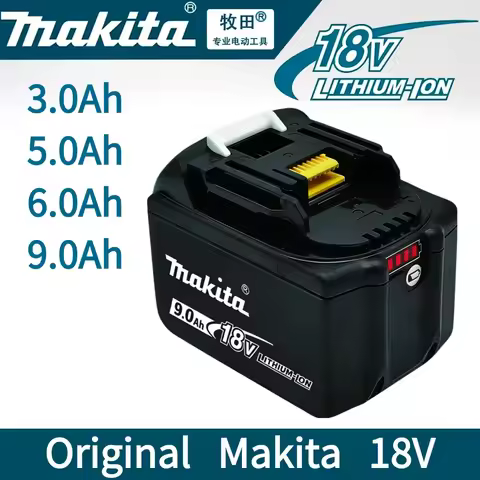 100% original Makita 18V battery 6.0Ah 9.0AH rechargeable battery, Makita BL1840 BL1830B BL1830B pow