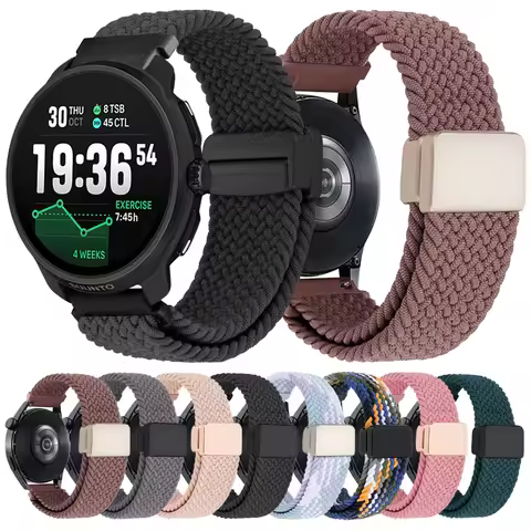 For SUUNTO Race 2 Magnetic Clasp Nylon Strap For SUUNTO Ocean RACE Run/9 PEAK PRO DLC/5 PEAK/VERTICA