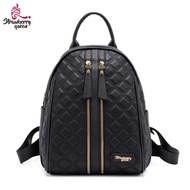 Strawberry Queen Ladies Floral & Rattan Backpack - Candy