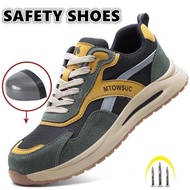 Size 36-46 Ultra-Light Safety Shoes Steel Toe Work Shoes Protective Safety Shoes Anti-smashing Anti-puncture Work Shoes Steel Toe Shoes Work Shoes Welding Shoes Hiking Shoes Constr
