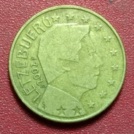 Koin Luxembourg 50 Euro Cent (1st map)