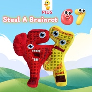 PLUS✨STEAL A BRAINROT 67 Plush Toys Cute Steal A Brainrot House  No. 9 Doll Creative Decoration Pill