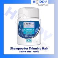 [WHOLESALE - TRAVEL SIZE] ICM Pharma GROWELL Shampoo 75ml / Anti Thinning Shampoo / Anti Hair Loss S