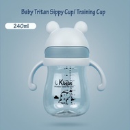 240/ 260/ 300ml Baby Sippy Cup Tritan Training Cup Baby Cup Learning Cup Kids Learn Drinking Milk Water Suction Bottle