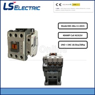 LS CONTACTOR 40A AC METASOL, 18.5KW/30HP ~ 40A ~ 1NO+1NC ~ 110VAC,24VAC240VAC,415VAC, (MC-40a)