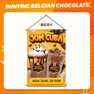 BUNTING AIR COKLAT BELGIAN VIRAL