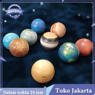 9/10pcs Educational Toys Planet Ball Elastic Ball Planet Shape Solar System Ball