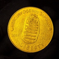 2019 Commemorative Coin Apollo Month Landing 50th Anniversary Gold Coin Collection 1.8 OYV6