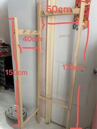 全新實木轉角掛衣架2個