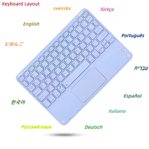 For iPad Keyboard With Touchpad Teclado Wireless Bluetooth-compatible Tablet Keyboard For Xiaomi Pad