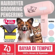 ZILLO Hairdryer Pengering Bulu Kucing Anjing Anabul Hewan Peliharaan Pet Blower Hair Dryer Grooming 