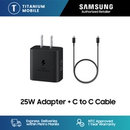 Samsung 25W Wall Charger + C to C Cable Samsung Charger