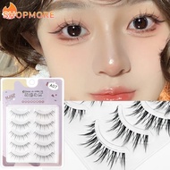 5Pairs Comic Barbie Wildcat Lower Eyelashes / Women Beauty Faux Chemical Fiber False Eyelashes/ Eye Makeup Lashes Extension Tools / Lazy One-piece Transparent Stem False Eyelashes