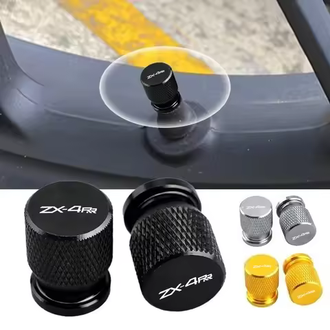 Motorcycle Standard Valve Cap Set Tire Caps Set For Kawasaki Ninja ZX4RR ZX 4RR