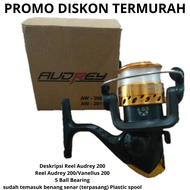 Reel Pancing Audrey 200 Kerekan Pancing Memancing Gulungan Reel Mini 6 Bearing