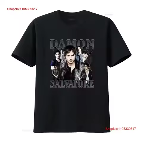 Rare Damon Salvatore Ian Somerhalder T shirt New Black All Size vintage Washed designer clothes Vers