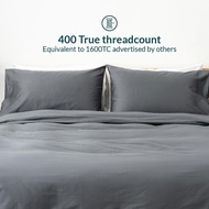 KAPAS LIVING | Duvet Cover Set | 100% ELS Cotton | Bedsheet + Pillowcases | ALL SIZE