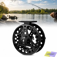 LIORAAAT Fly Reel, Aluminum Alloy 85mm Diameter Fly Fishing Reel, Durable 5/6 WT 2+1BB Bearings Fish