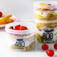 480ML/800ML Overnight Oats Containers With Lids ,Airtight Oatmeal Container With Measurement Marks,P