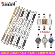 手表带 Original genuine stainless steel watch with female leather Armani AR7331 7328 7330 7353 7418 7400