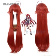 【Customizable】 100cm Long High School Dxd Rias Gremory Red Heat Resistant Hair Cosplay Costume Wig F