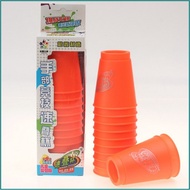 YuXin Medium Speed Stack Cups - Orange (Height: 7.7cm), Sport Stacking Cups, Stack Cups