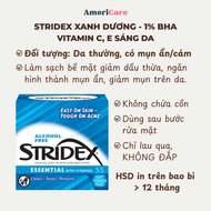 Stridex Miếng Lau Hỗ Trợ Giảm Mụn BHA 0.5% - 1% - 2%