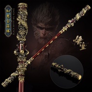 Black Myth: Wukong ของสะสม อุปกรณ์ต่อพ่วงเกม Sun Wukong Golden Cudgel โมเดลโลหะเต็ม