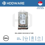 DELL 500GB 7.2K 6G SAS 3.5" HDD // 0U717K // 9JX242-150