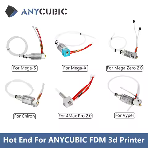 ANYCUBIC 3d Printer Parts Print Head Hot End For Mega S, Mega X, Chiron, Vyper Kobra 2 Max Kobra 2 P