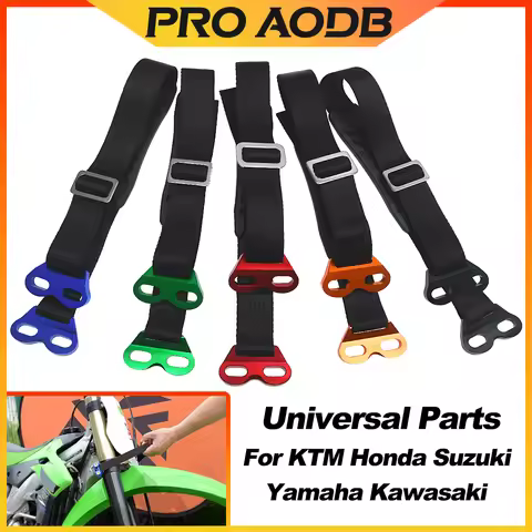Motocycle CNC Rear Rescue Pull Strap Sling Belt For KTM EXC Honda CRF Kawasaki Suzuki Yamaha YZ WR 2