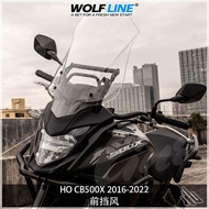 Promotion Suitable for 13-22 Honda CB500X Modified Heightened Front Windshield Windshield Windshield