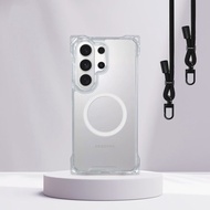 【透明MagSafe殼】手機防摔殼 送掛繩  iPhone&Samsung 磁吸殼