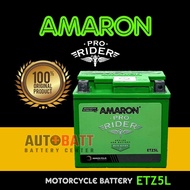 ┋Amaron Pro Rider ETZ5L (YTX5L, MF5L) Maintenance-Free Motorcycle Battery