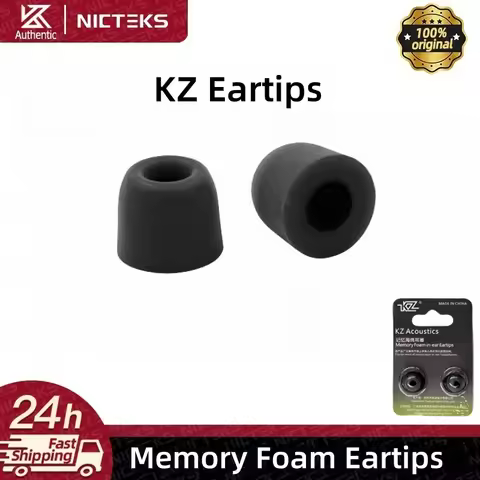 KZ Headset Ear Cap Noise Isolating Comfortble Memory Foam Ear Tips Earbuds For Original In Earphone 