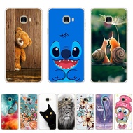 A34-Glazed theme soft CPU Silicone Printing Anti-fall Back CoverIphone For Samsung Galaxy c5/c5 pro/c7/c7 pro/c9 pro