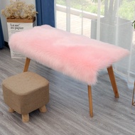 Wool-like Tablecloth Bedroom Bedside Table Plush Mat Dining Tablecloth Desk Pad Coffee Table Cloth Chair Cushion Booth Cushion/Dresser tablecloth plush fabric table mat counter decoration furry cloth