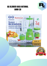 Blender Kaca QQ National 3in1 3 gelas GMM 20