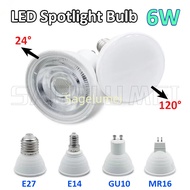 1/2/4PCS LED Spotlight Bulb E27 E14 MR16 GU10 AC220V 6W 24/120 Degree Beam Angle High Lumen Indoor L