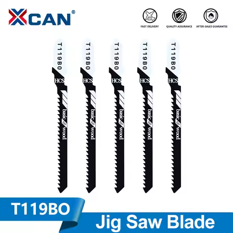 XCAN 1/5/10pcs T119BO Jigsaw Blades Set T-Shank Jig Saw Blade Metal Wood Assorted Blades For Wood Bo