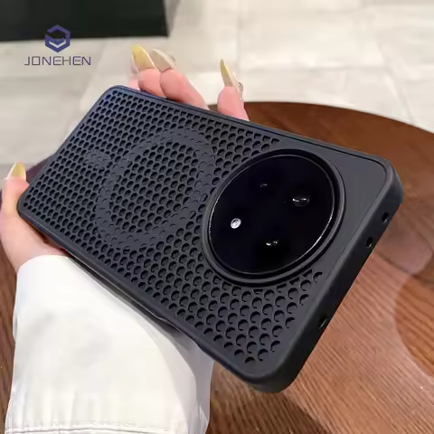 Honeycomb Mesh Cooling Magnetic Case For Oneplus 12 One plus 13 Ace 3 5 Pro Oneplus12 Silicone Bumpe