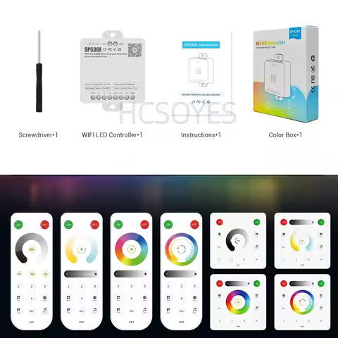 DC5V 12V 24V Wifi Bluetooth SP530E LED Controller Dimmer SPI Pixels 5050 WS2811 COB PWM LED Light St