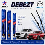 DEBEZT PREMIUM SILICONE WIPER BLADE MAZDA CX-3 / CX-5 / CX-8 SILENT WIPER BLADE ALL WEATHER WINDSCRE