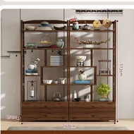 全城熱賣 - 木製置物架屏風（【組合款】6層160長【六層雙抽80×2）#