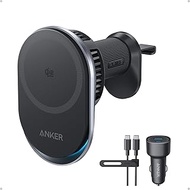Anker Prime Magsafe Car Mount Charger, Qi2 25W Certified Wireless Car Charger with TEC Active Coolin