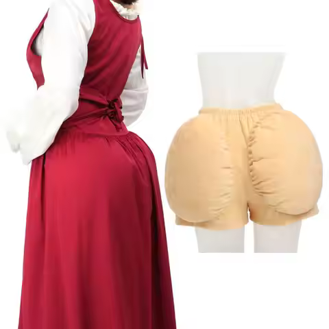 DAZCOS Halloween Fake Big Butt Pants Fat Suit Costume Pants Accessories for Grandma Old Lady Santa C